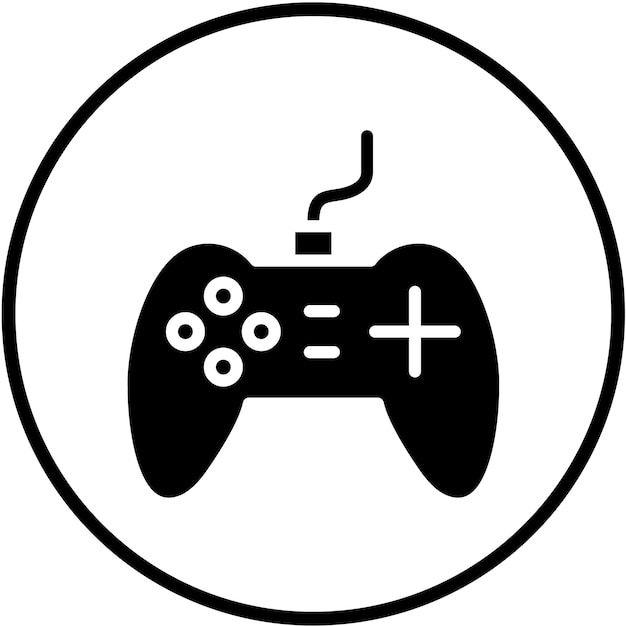 Le style de l'icône du joystick de conception vectorielle