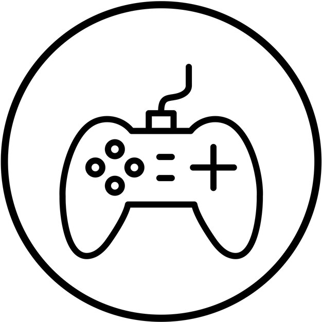 Le style de l'icône du joystick de conception vectorielle