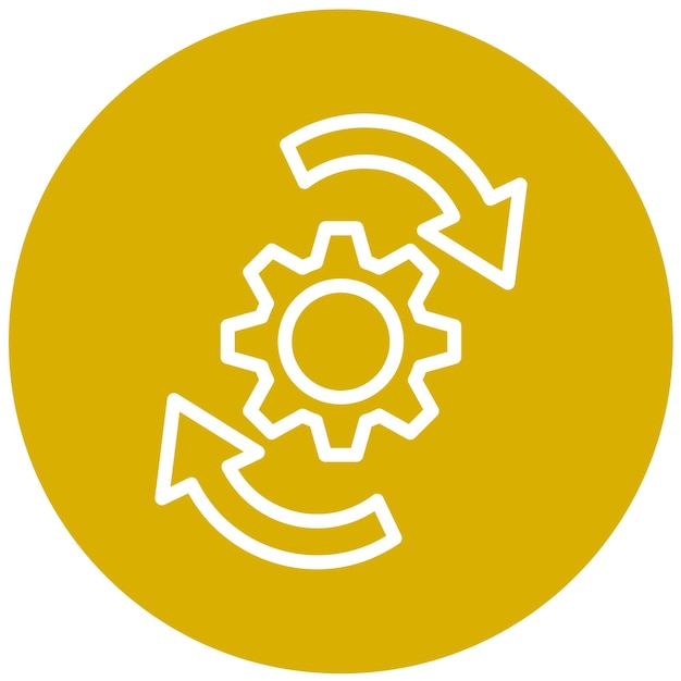 Le style de l'icône du kit de configuration de conception vectorielle