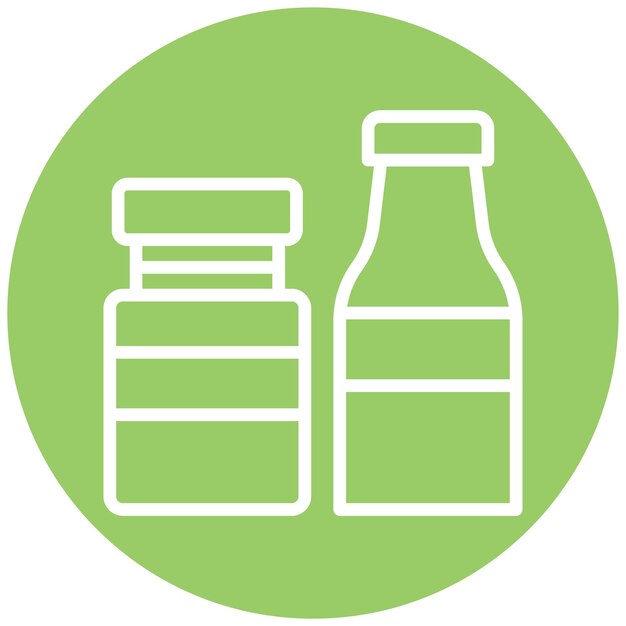 Le style de l'icône du lait de beurre de conception vectorielle