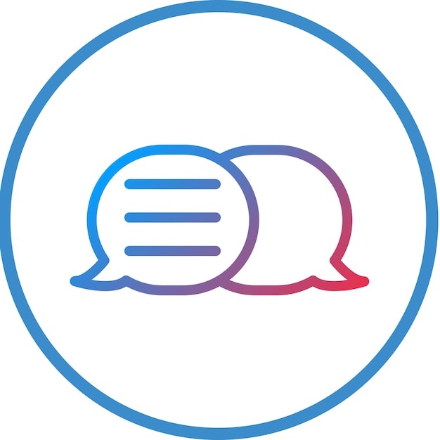 Style de l'icône du message de conception vectorielle