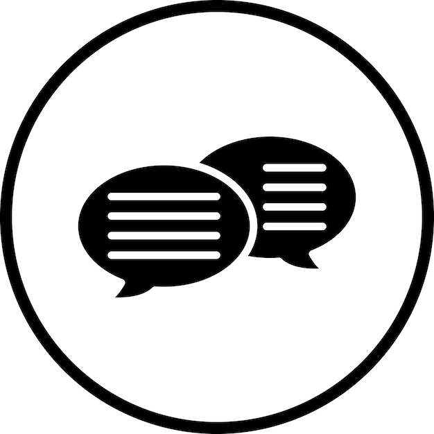 Style de l'icône du message de conception vectorielle