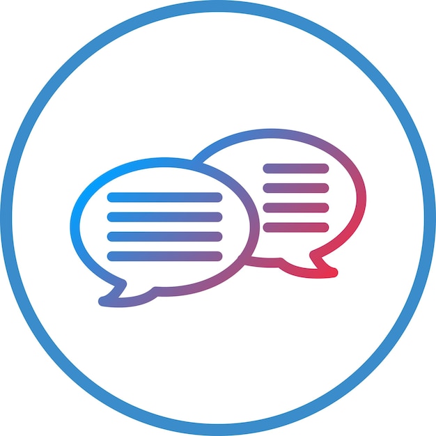 Style de l'icône du message de conception vectorielle