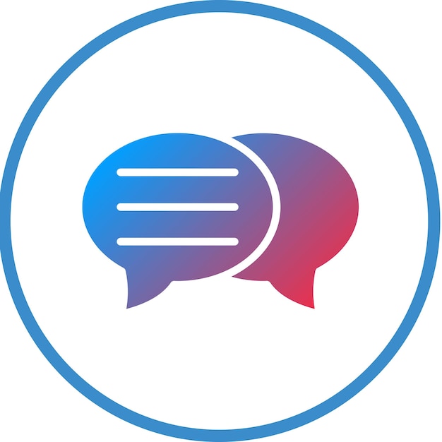 Style de l'icône du message de conception vectorielle