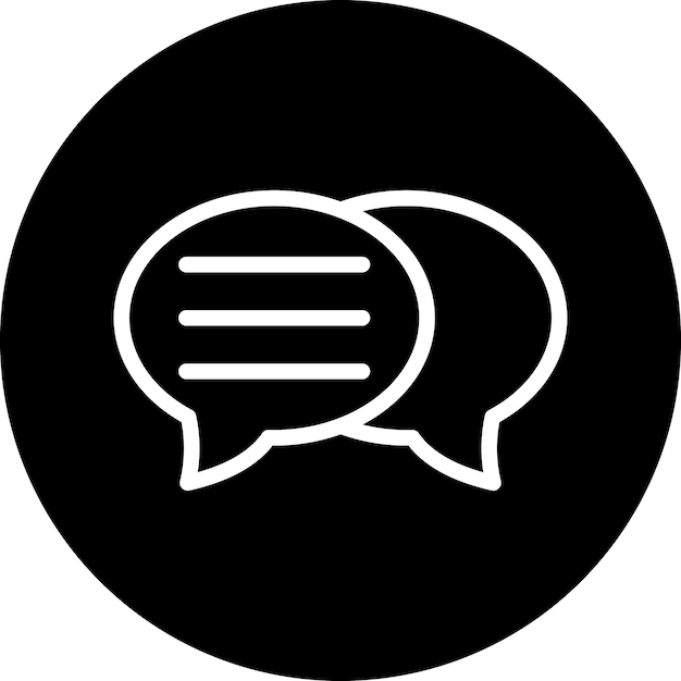 Style de l'icône du message de conception vectorielle