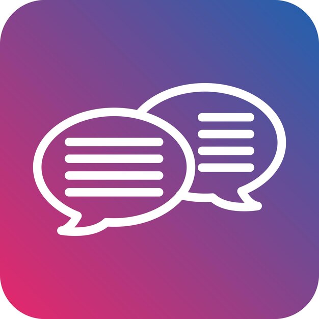 Style de l'icône du message de conception vectorielle