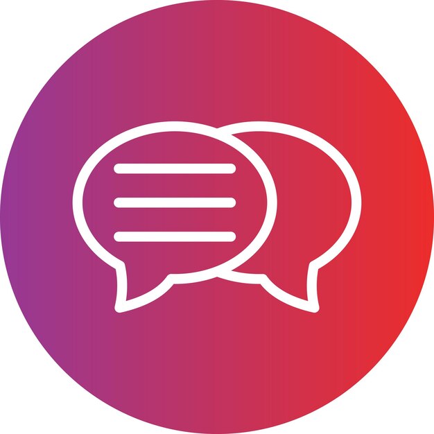 Style de l'icône du message de conception vectorielle