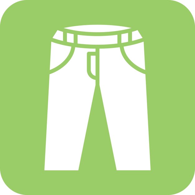 Vecteur le style de l'icône du pantalon de conception vectorielle