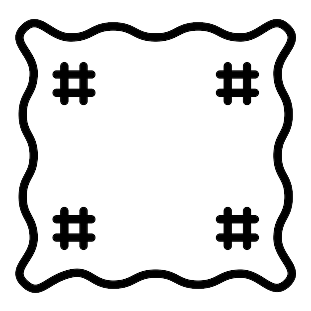 Style de l'icône du patch de conception vectorielle