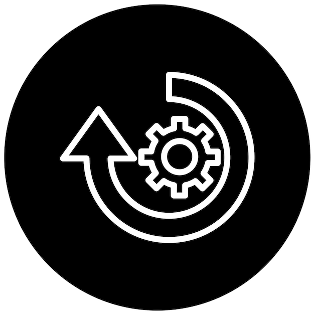 Le style de l'icône du point de self-service de conception vectorielle
