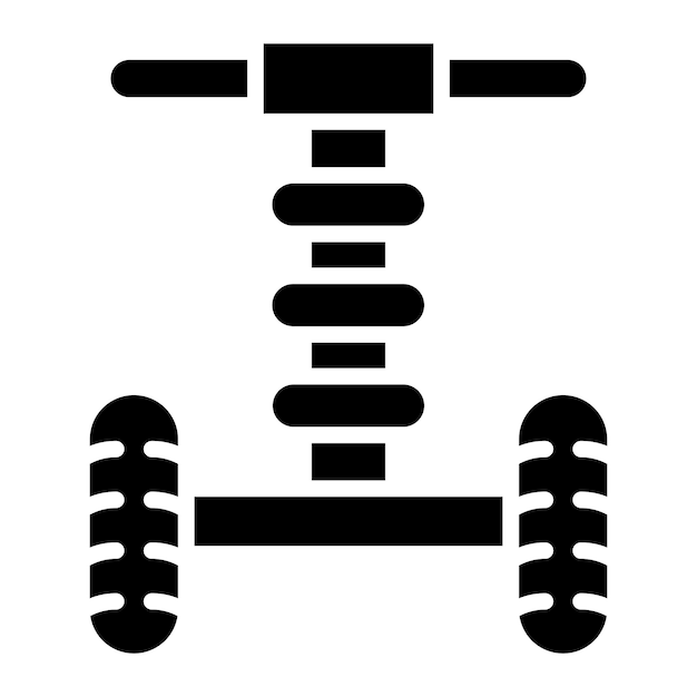 Vecteur le style de l'icône du segway à conception vectorielle