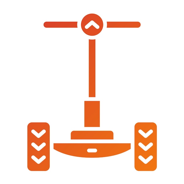 Le style de l'icône du Segway à conception vectorielle
