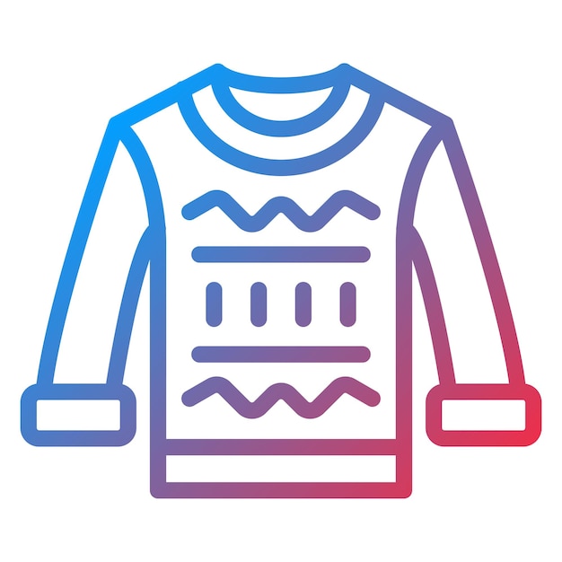 Le Style De L'icône Du Sweatshirt De Conception Vectorielle