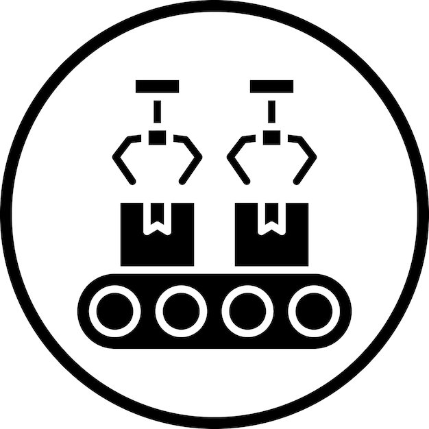 Le style d'icône du système d'assemblage flexible de conception vectorielle
