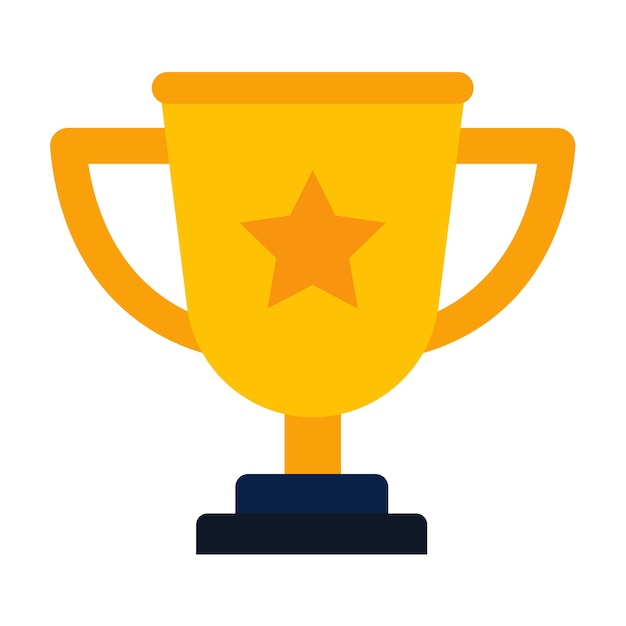 Style de l'icône du trophée de conception vectorielle