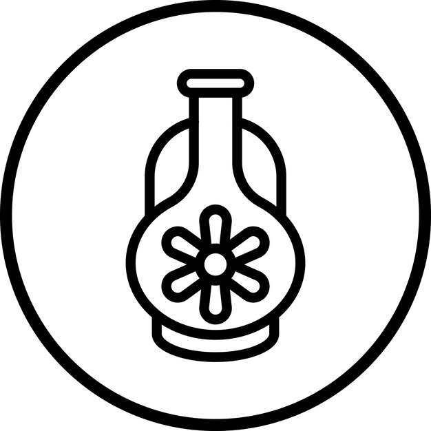 Vecteur style de l'icône du vase de conception vectorielle
