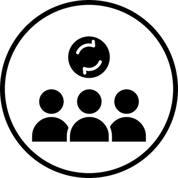 Style d'icône dynamique du groupe de conception vectorielle
