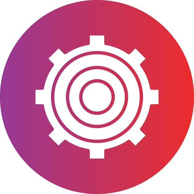 Style de l'icône de l'équipement de conception vectorielle
