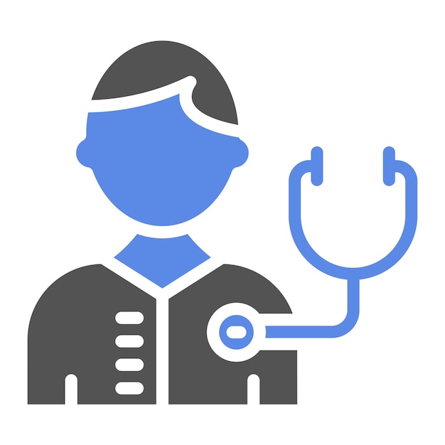 Le style de l'icône de l'examen du patient par vecteur