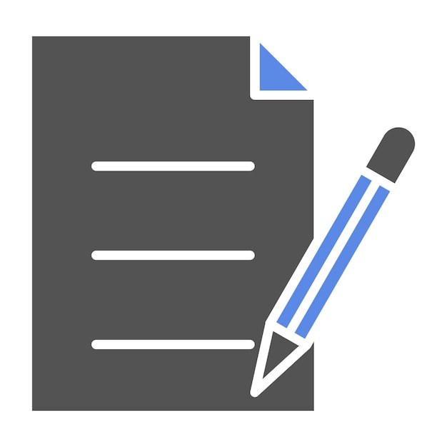 Le style de l'icône de l'examen de l'école de conception vectorielle