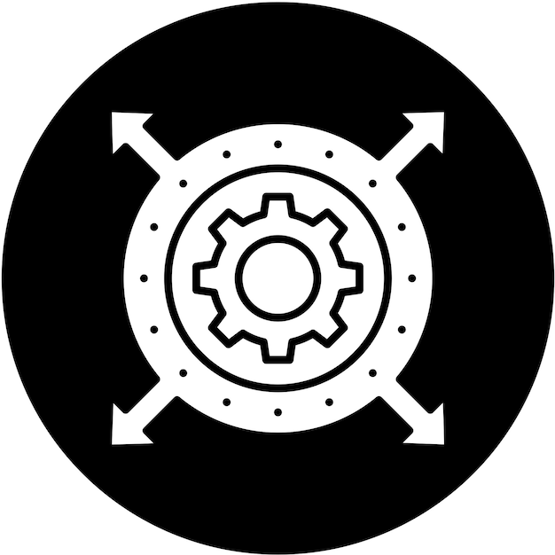 Style d'icône d'expansion de conception vectorielle