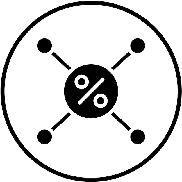 Style de l'icône d'intérêt composé de conception vectorielle
