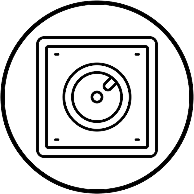 Le style de l'icône de l'interrupteur de gradation de conception vectorielle