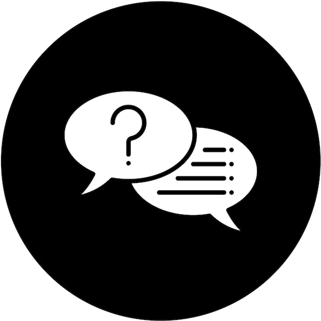 Le style de l'icône de l'interview