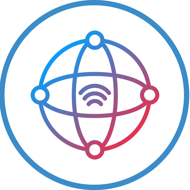 Style d'icône d'intranet de conception vectorielle