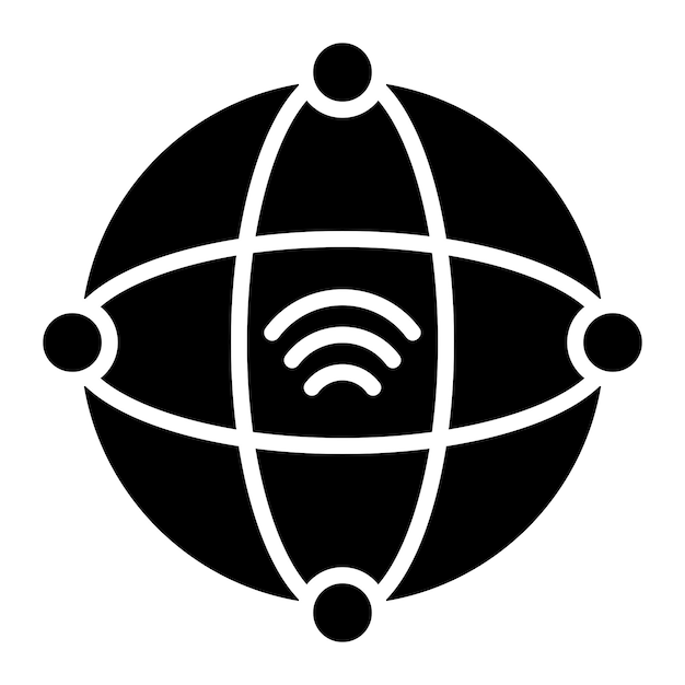 Style d'icône d'intranet de conception vectorielle