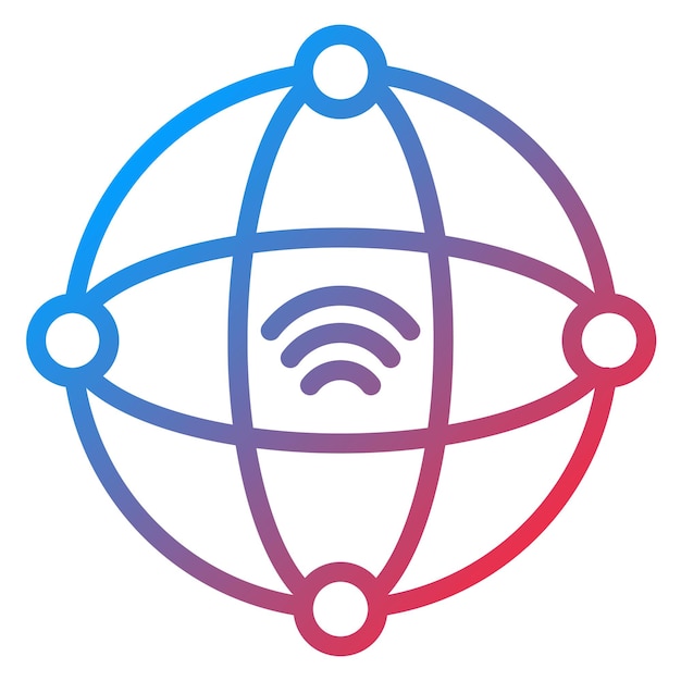 Style d'icône d'intranet de conception vectorielle