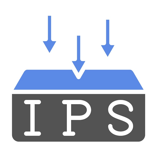 Le Style D'icône Ips De Conception Vectorielle