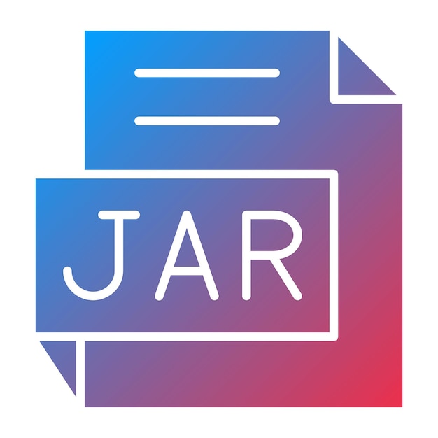 Le style de l'icône JAR de la conception vectorielle