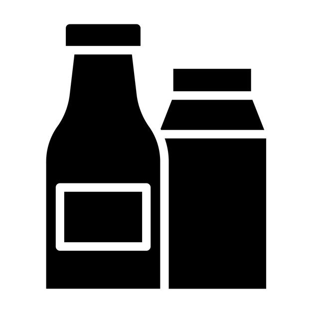 Le style de l'icône Kefir de conception vectorielle