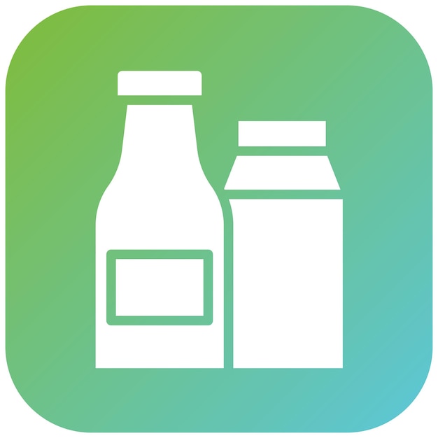 Le style de l'icône Kefir de conception vectorielle