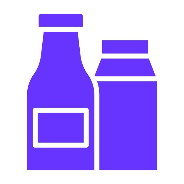 Le style de l'icône Kefir de conception vectorielle