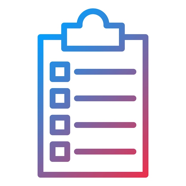 Style d'icône de la liste de conception vectorielle