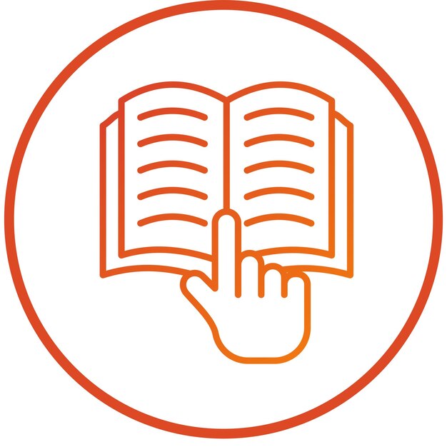Style de l'icône de la main d'étude