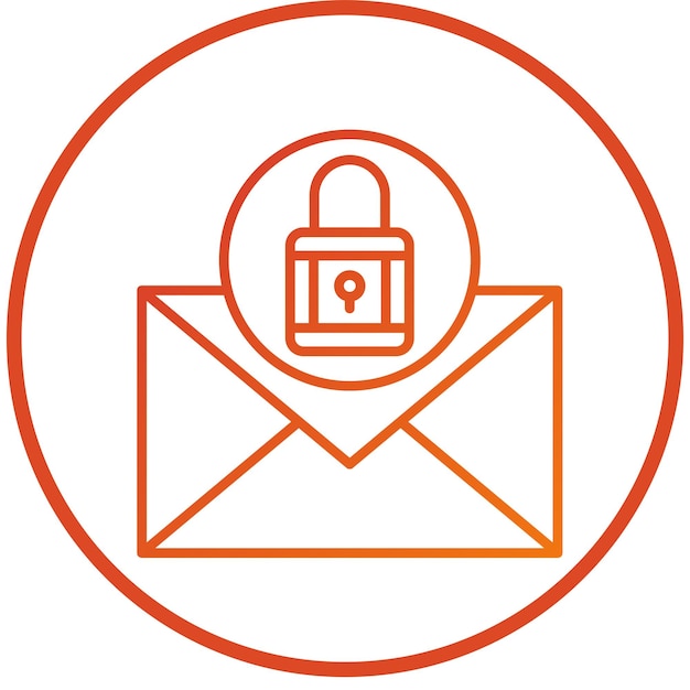 Style d'icône des messages de conception vectorielle