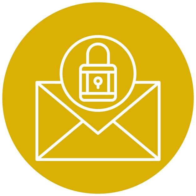Style d'icône des messages de conception vectorielle