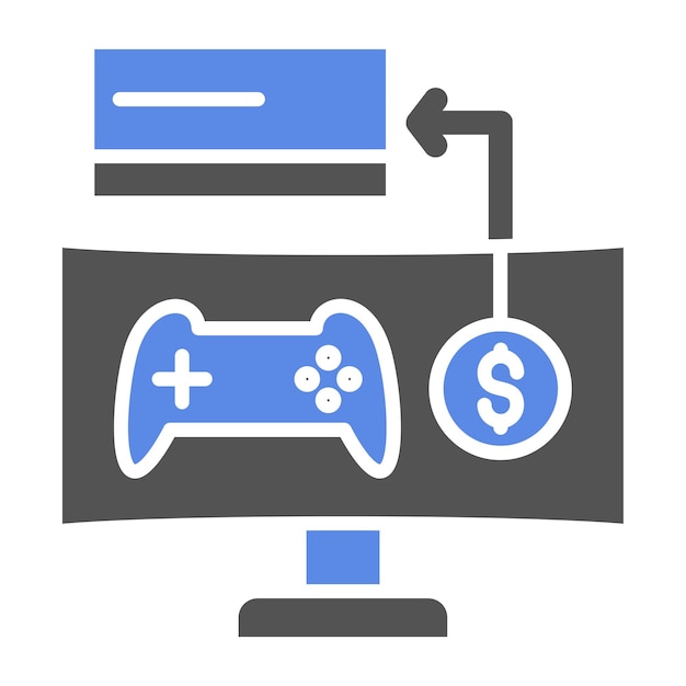 Style d'icône de microtransaction de conception vectorielle