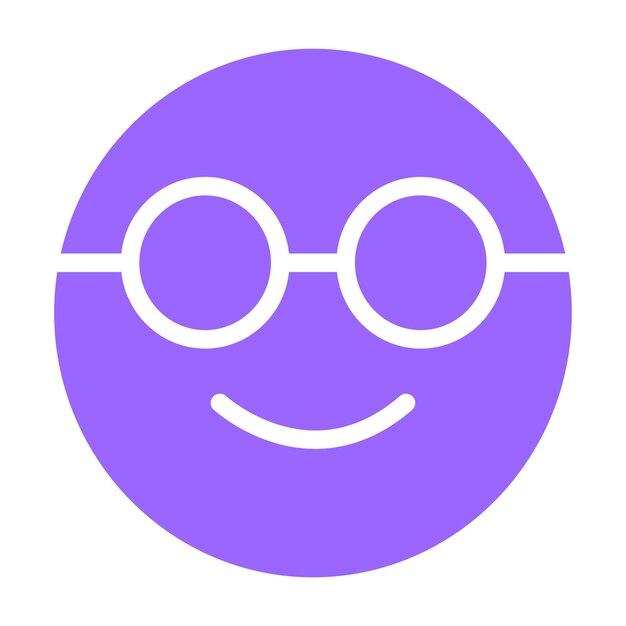 Le style de l'icône Nerd de la conception vectorielle
