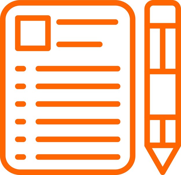 Style de l'icône des notes de sortie de conception vectorielle