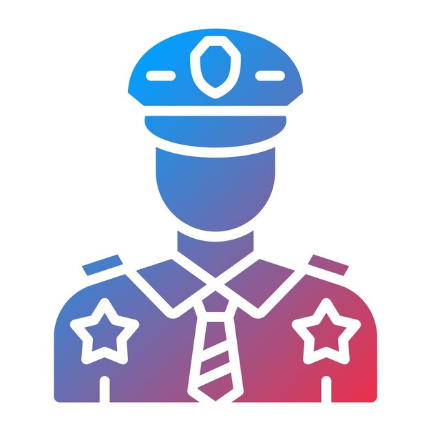 Style de l'icône de l'officier