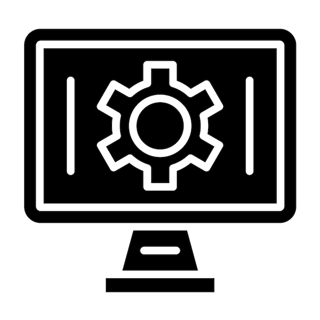 Style d'icône d'optimisation de conception vectorielle