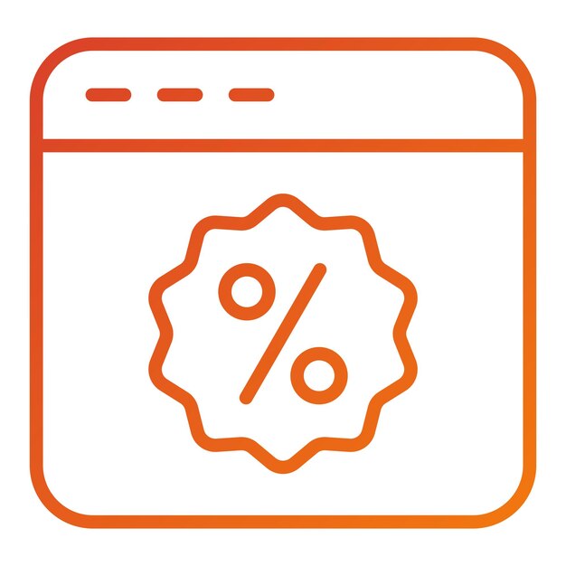 Le style d'icône de la page Web de conception vectorielle