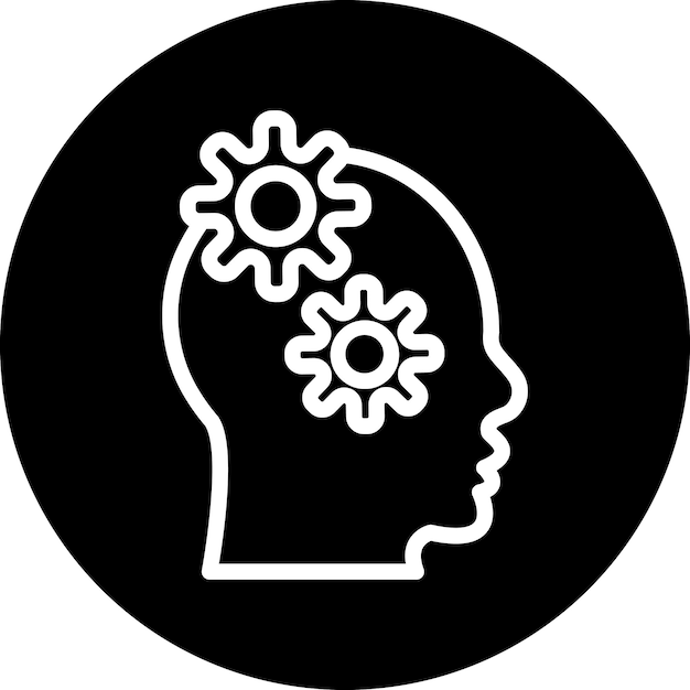 Le style d'icône de la pensée vectorielle