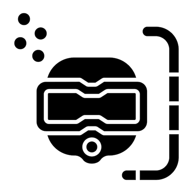 Le Style De L'icône De Plongée De Conception Vectorielle