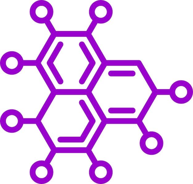 Style d'icône polymère de conception vectorielle