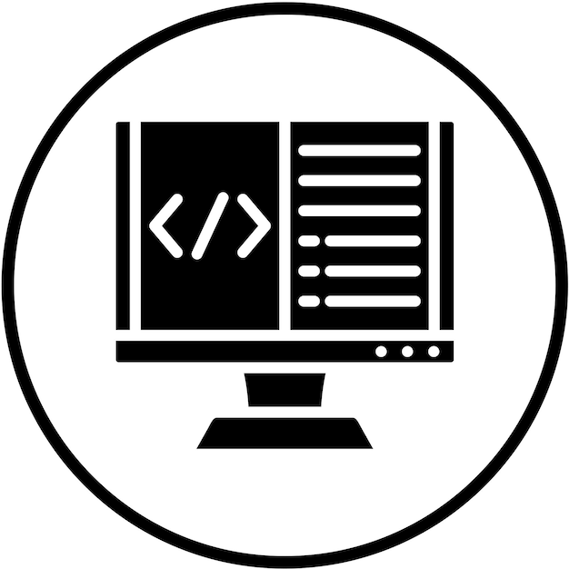 Style d'icône de programmation vectorielle